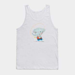 Elephant jumping rope Tank Top